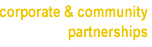 corporate and community partnerships